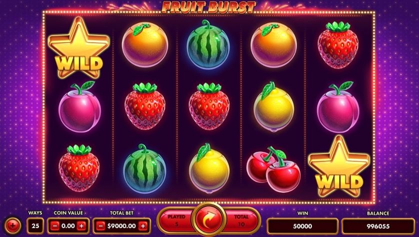 guia completo Fruit Burst, jogar e ganhar, slot de frutas